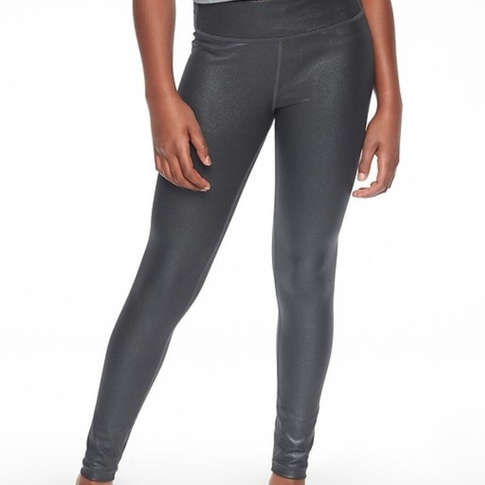 Athleta Girl Chit Chat Shine Tight Size XL (14) Powervita Leggings